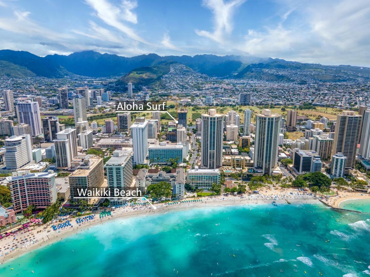 Aloha Vibes Await! Stylish Condo At Aloha Surf - Mountain And City Views Honolulu Zewnętrze zdjęcie
